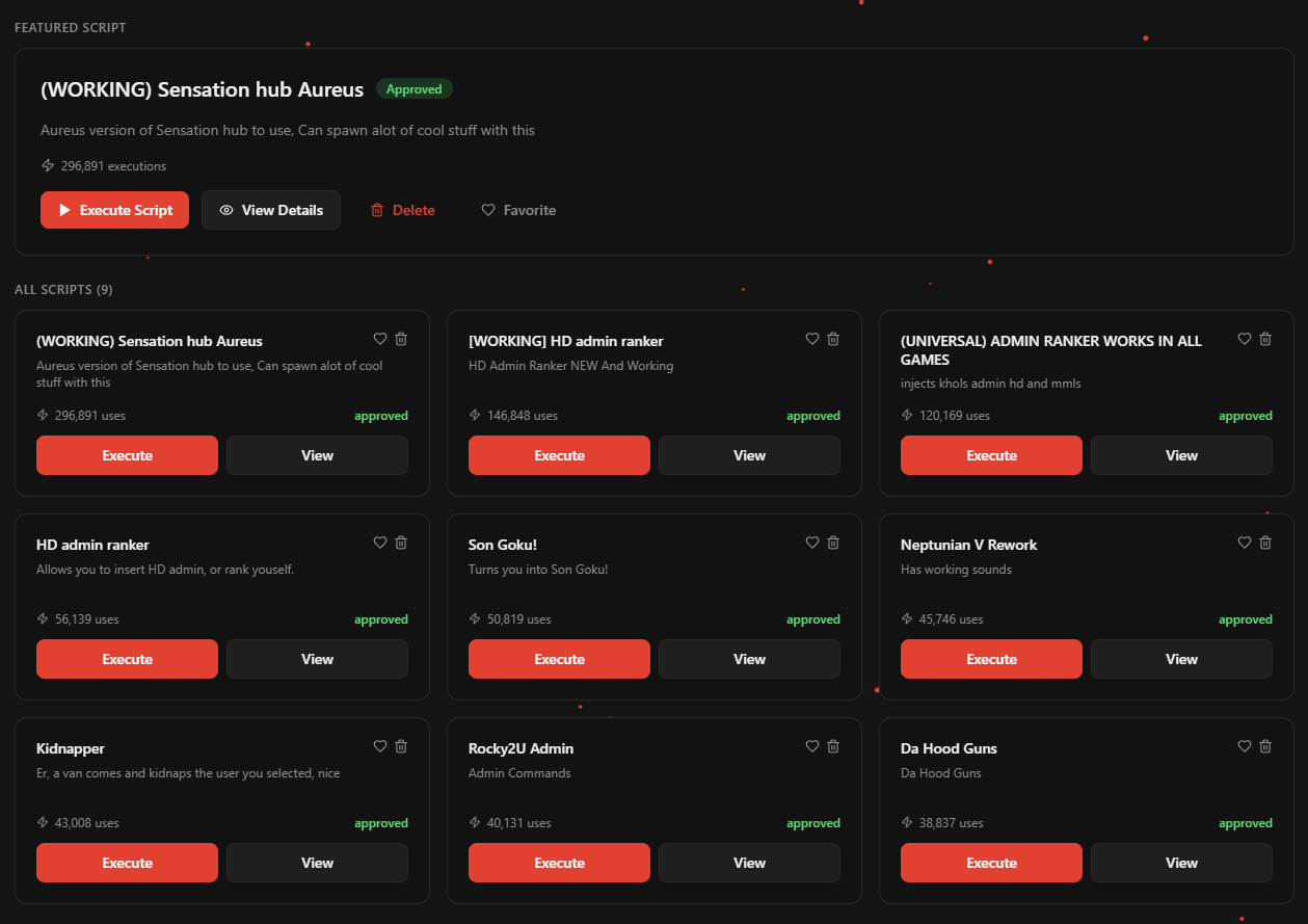 Aureus private script hub